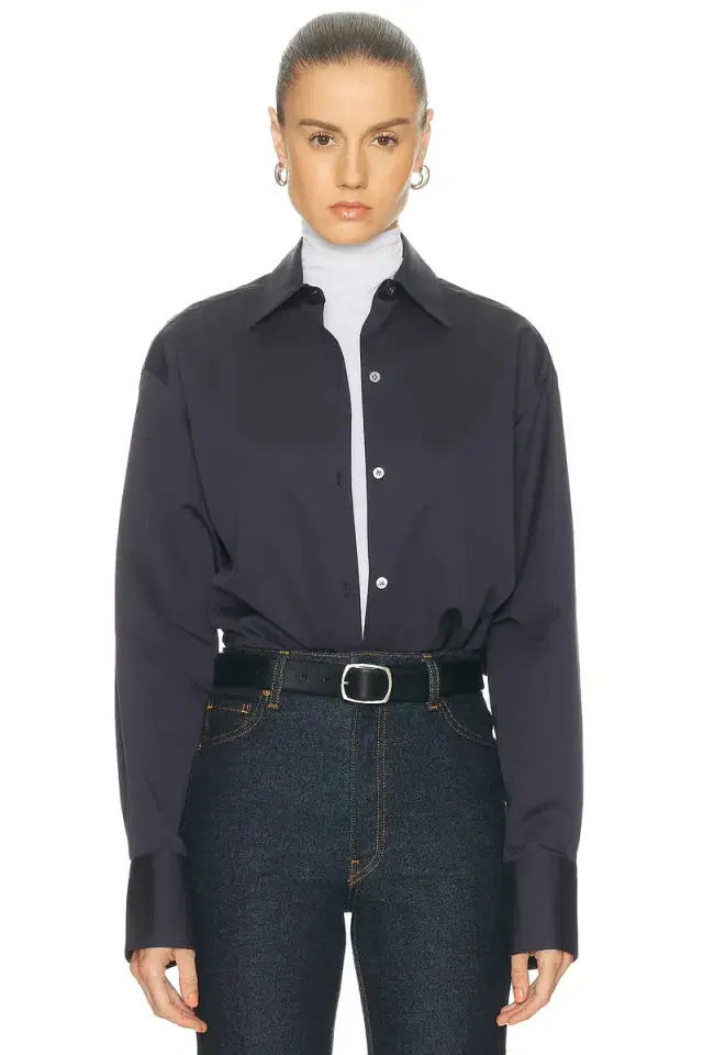 Cotton Silk Button Up Top