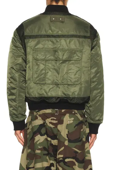 ANDERSSON BELL Flight Layered Washed Bomber Jacket | Thumbnail 4