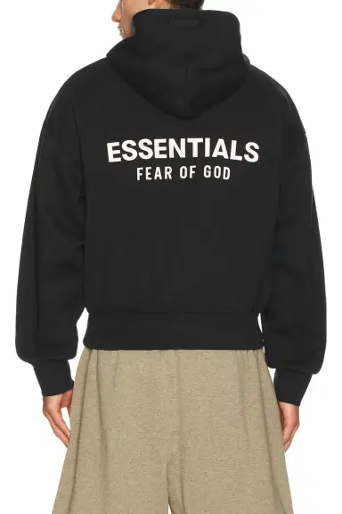 Fear of God ESSENTIALS Classic Full Zip Up Hoodie | Thumbnail 1