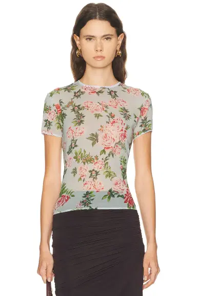 Magda Butrym Floral T-Shirt | Thumbnail 1 Magda Butrym Floral T-Shirt | Thumbnail 1