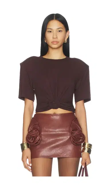 Magda Butrym Knot Front T-Shirt | Thumbnail 1