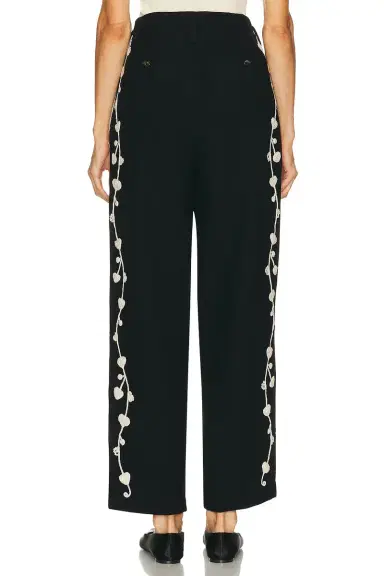 BODE Snowdrop Applique Murray Trouser | Thumbnail 4 BODE Snowdrop Applique Murray Trouser | Thumbnail 4