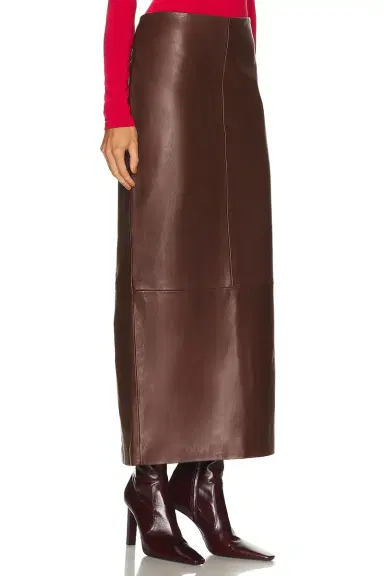 St. Agni Leather Column Skirt | Thumbnail 2 St. Agni Leather Column Skirt | Thumbnail 2