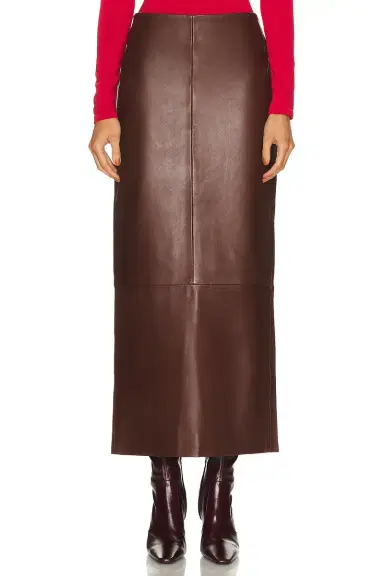 St. Agni Leather Column Skirt | Thumbnail 1 St. Agni Leather Column Skirt | Thumbnail 1