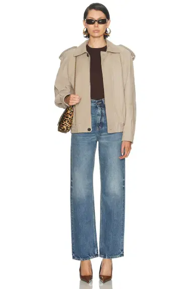 Saint Laurent V-Waist Baggy Wide Leg | Thumbnail 5 Saint Laurent V-Waist Baggy Wide Leg | Thumbnail 5
