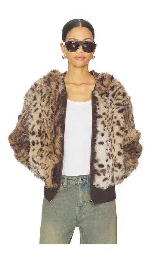 Bear Faux Fur Jacket