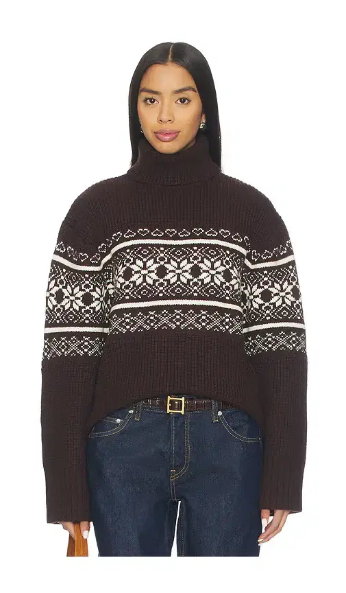 Lovers and Friends Chesca Fair Isle Turtle Neck Sweater