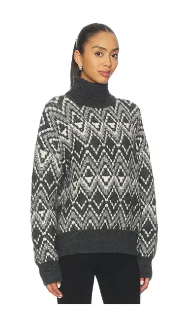 Varley Ida Relaxed Fairisle Rollneck Sweater | Thumbnail 2