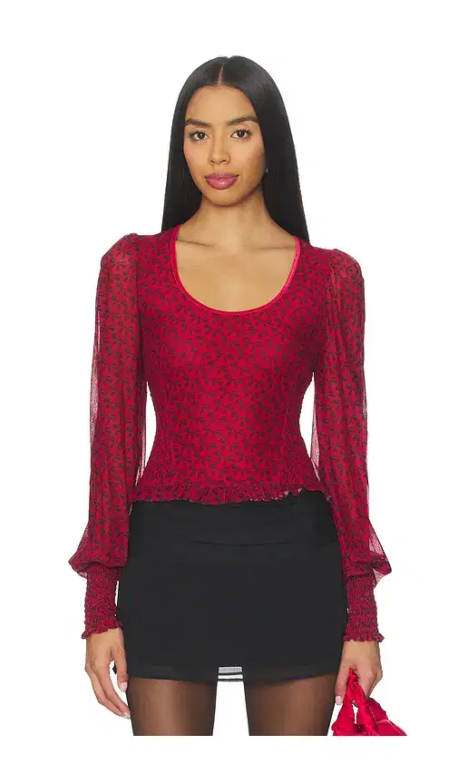 Free People Dottie Knit Top