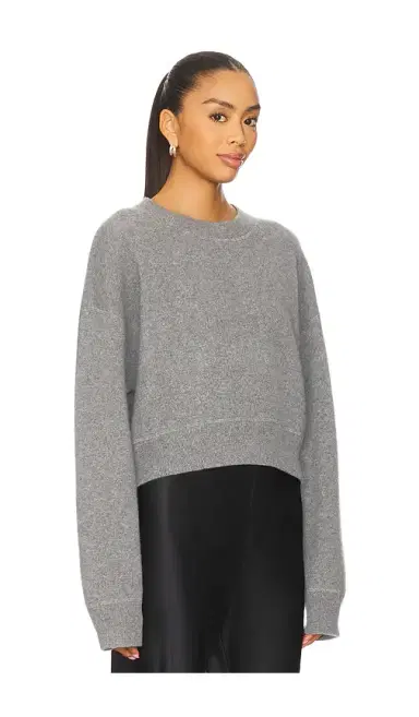 Soft Goat Double Faced Crewneck Pullover | Thumbnail 2