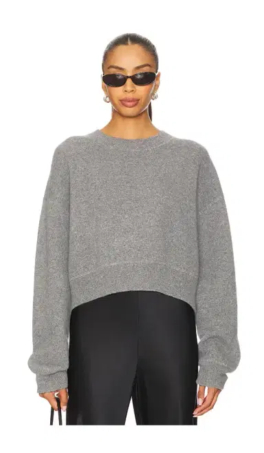 Soft Goat Double Faced Crewneck Pullover | Thumbnail 1