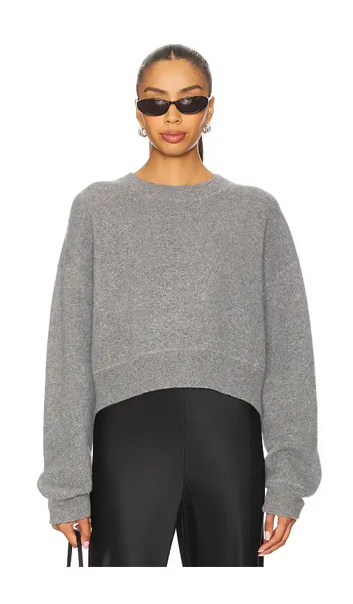 Double Faced Crewneck Pullover