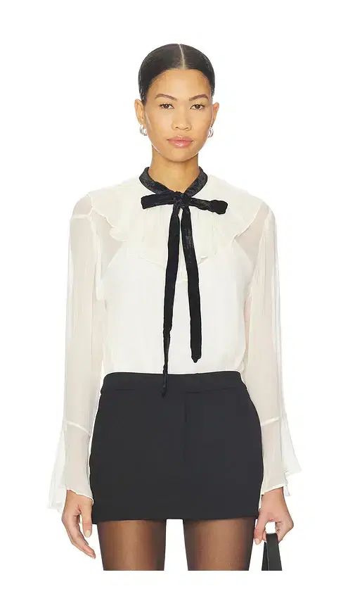 Polo Ralph Lauren Crinkle Long Sleeve Top