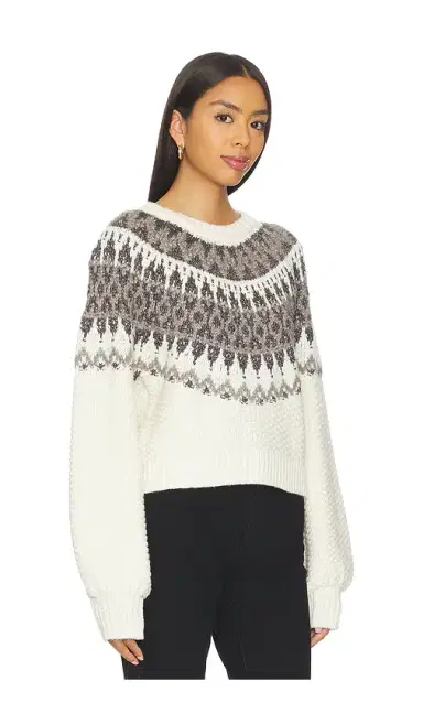 525 America Alora Long Sleeve Fair Aisle Top | Thumbnail 2 525 America Alora Long Sleeve Fair Aisle Top | Thumbnail 2
