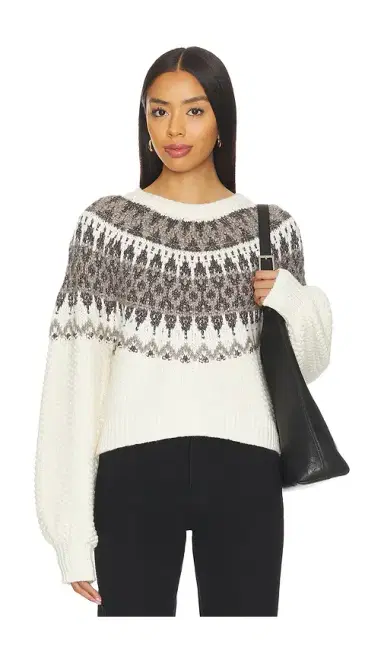 525 America Alora Long Sleeve Fair Aisle Top | Thumbnail 1 525 America Alora Long Sleeve Fair Aisle Top | Thumbnail 1