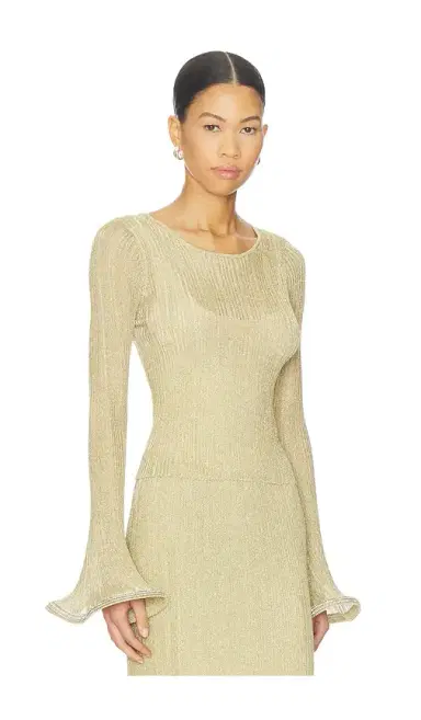 Simkhai Maebry Long Sleeve Crewneck Top | Thumbnail 2