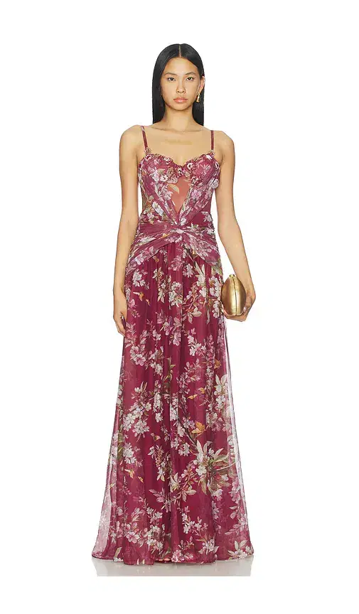PatBO Delicata Beaded Gown