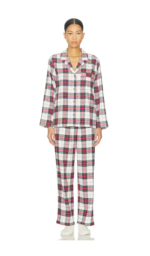 eberjey Flannel Long Pj Set
