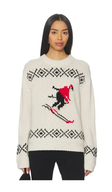 White + Warren Cashmere Blend Ski Crewneck Sweater | Thumbnail 1 White + Warren Cashmere Blend Ski Crewneck Sweater | Thumbnail 1