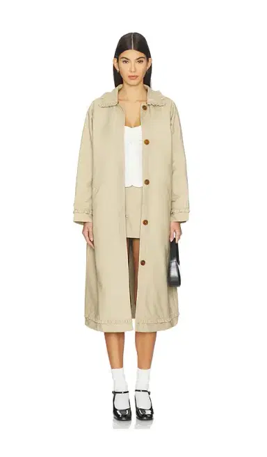 My Mum Made It Tailored Gather Trench Coat | Thumbnail 1
