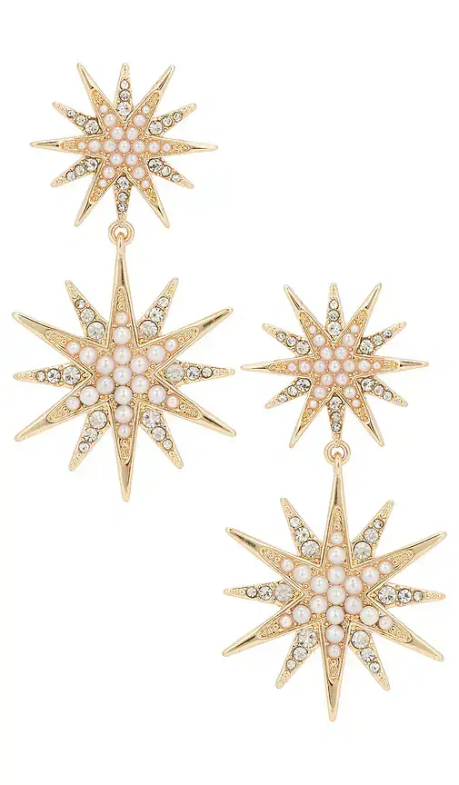 BaubleBar Lyra Starburst Statement Earrnigs
