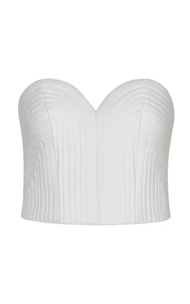 De Sal Strapless Linen Top