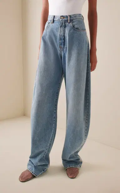 Alaïa High-Rise Barrel-Leg Jeans | Thumbnail 3
