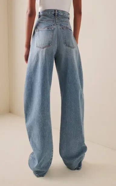 Alaïa High-Rise Barrel-Leg Jeans | Thumbnail 4