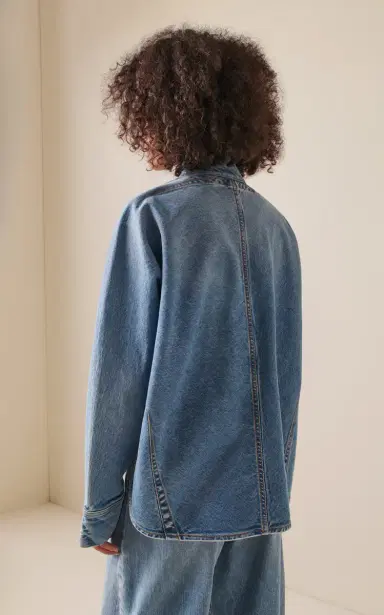Alaïa Zipped Denim Shirt | Thumbnail 4