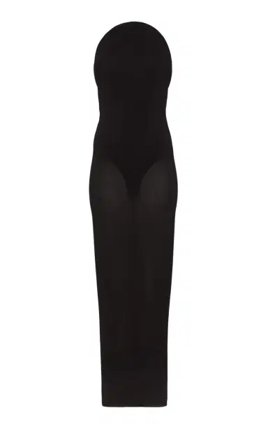 ALAÏA Curved Bustier Jersey Maxi Dress | Thumbnail 1 ALAÏA Curved Bustier Jersey Maxi Dress | Thumbnail 1