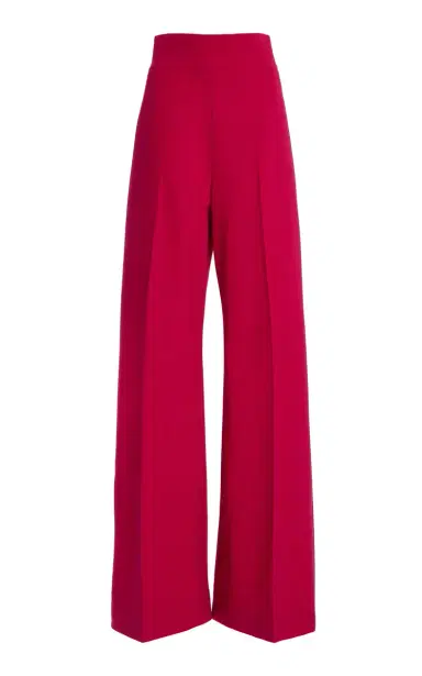 Carolina Herrera Bi-Stretch Wool Tailoring Wide-Leg Pants | Thumbnail 3