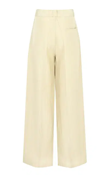 Di Stavnitser Dahlia Mid-Rise Linen-Silk Wide-Leg Pants | Thumbnail 5