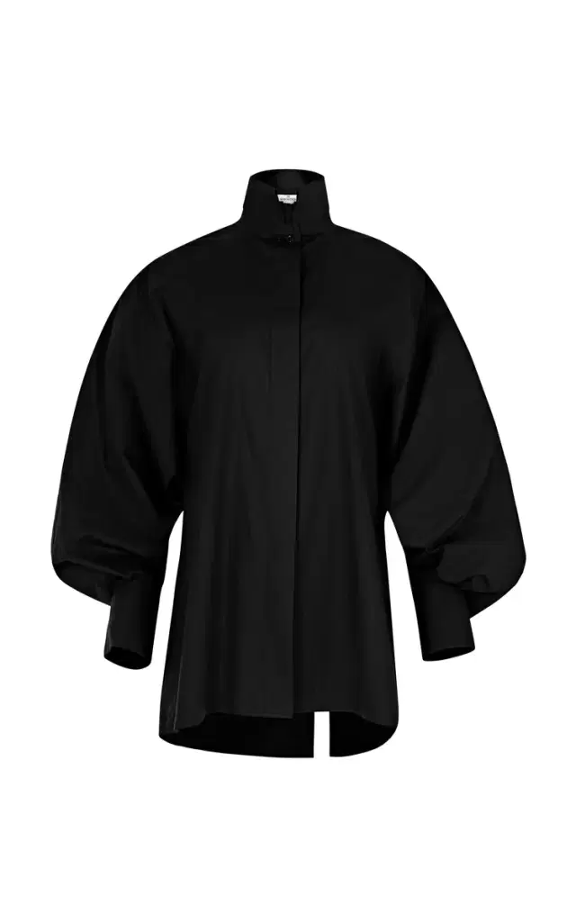 Milena High-Neck Cotton Top