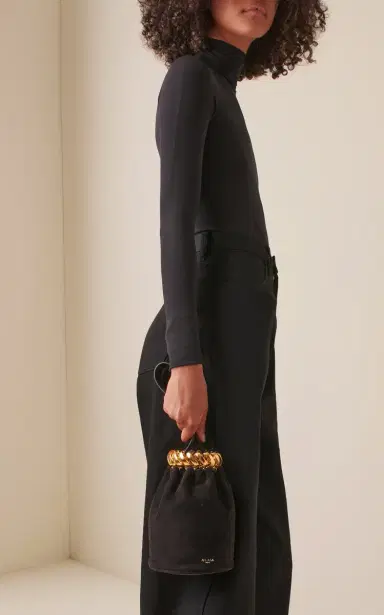 Alaïa Spiral Hardware Suede Bracelet Bag | Thumbnail 2