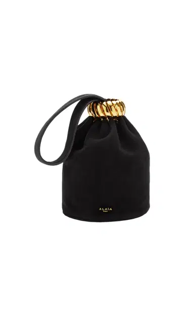 Alaïa Spiral Hardware Suede Bracelet Bag | Thumbnail 1