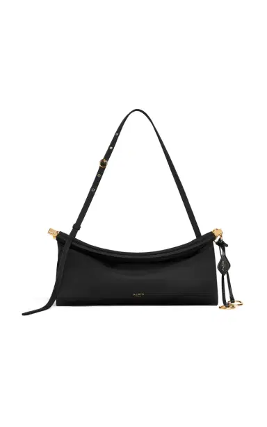 Alaïa Le Click Medium Nylon East-West Shoulder Bag | Thumbnail 1 Alaïa Le Click Medium Nylon East-West Shoulder Bag | Thumbnail 1