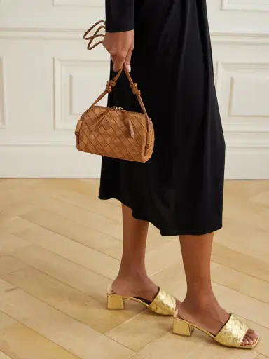 Bottega Veneta Concert Pouch Intrecciato Suede Shoulder Bag | Thumbnail 2