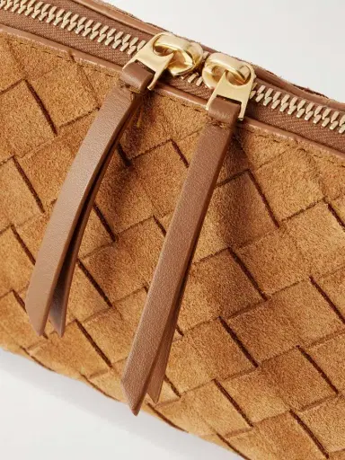 Bottega Veneta Concert Pouch Intrecciato Suede Shoulder Bag | Thumbnail 4