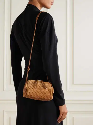 Bottega Veneta Concert Pouch Intrecciato Suede Shoulder Bag | Thumbnail 6