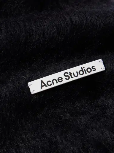 Acne Studios Hooded Fringed Mohair And Wool-blend Scarf | Thumbnail 3