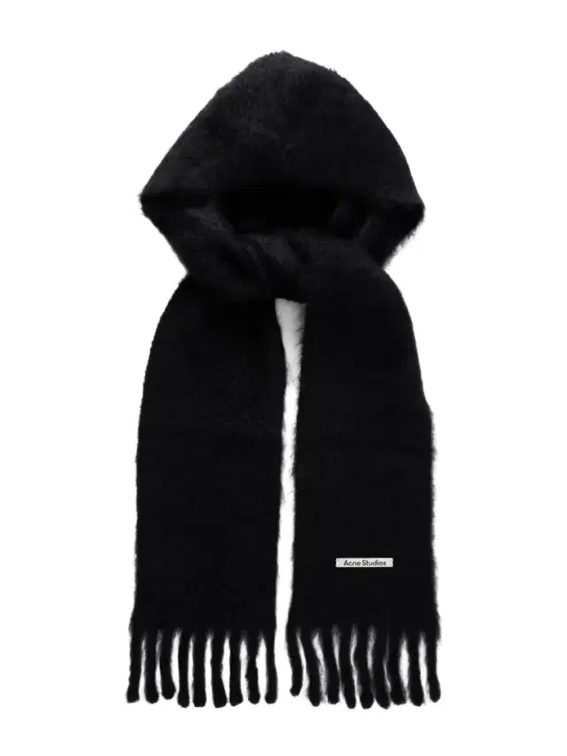 Hooded Fringed Mohair And Wool-blend Scarf