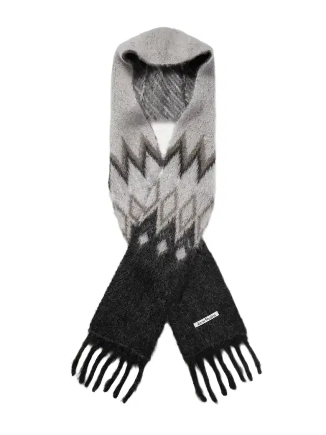 Hooded Fringed Mohair And Wool-blend Jacquard Scarf