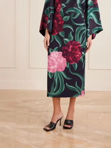 La DoubleJ Printed Satin Maxi Skirt | Thumbnail 3 La DoubleJ Printed Satin Maxi Skirt | Thumbnail 3