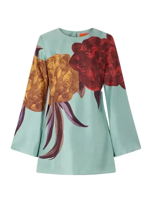 Supremes Printed Silk-twill Mini Dress