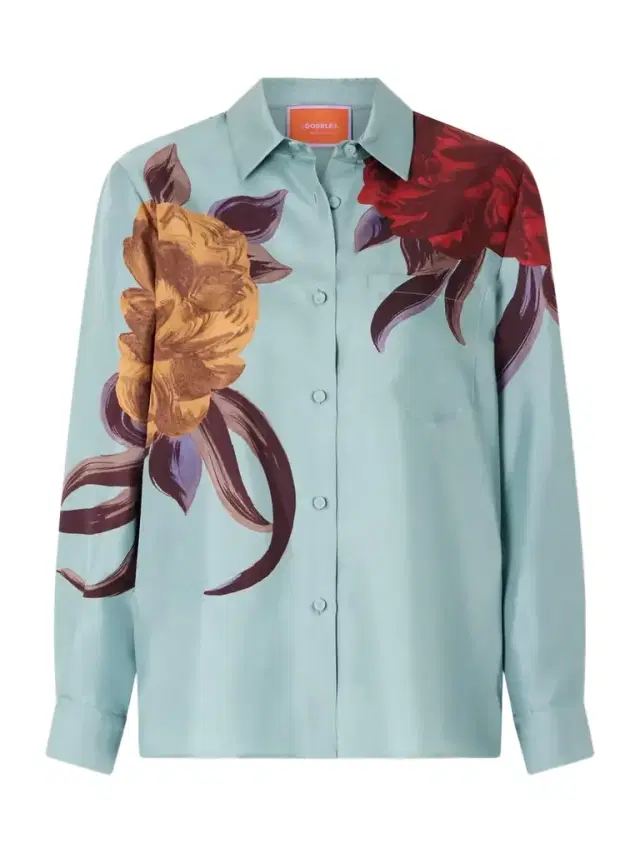 Boy Printed Silk-twill Shirt