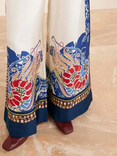 La DoubleJ Printed Silk-twill Wide-leg Pants | Thumbnail 5 La DoubleJ Printed Silk-twill Wide-leg Pants | Thumbnail 5