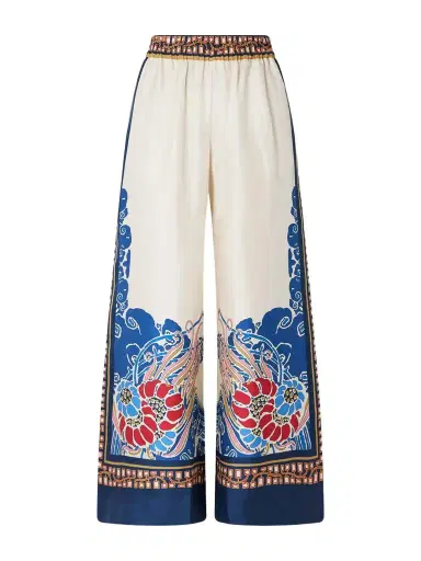 La DoubleJ Printed Silk-twill Wide-leg Pants | Thumbnail 1 La DoubleJ Printed Silk-twill Wide-leg Pants | Thumbnail 1