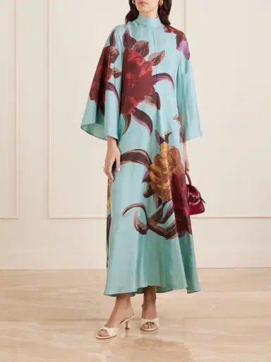 La DoubleJ Magnifico Printed Silk Maxi Dress | Thumbnail 2 La DoubleJ Magnifico Printed Silk Maxi Dress | Thumbnail 2