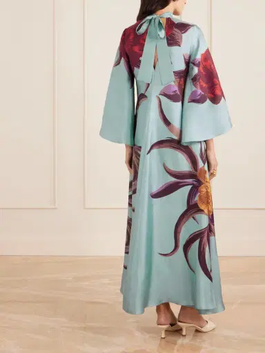 La DoubleJ Magnifico Printed Silk Maxi Dress | Thumbnail 4 La DoubleJ Magnifico Printed Silk Maxi Dress | Thumbnail 4