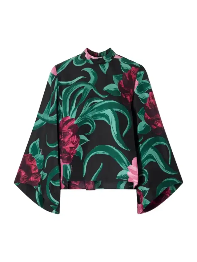 Make An Exit Floral-print Silk-twill Blouse Make An Exit Floral-print Silk-twill Blouse